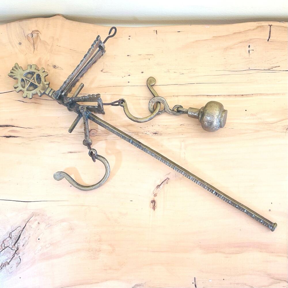 Antique 19th C Balance Scale Ottoman Era Steelyard Weight Kantar Besman